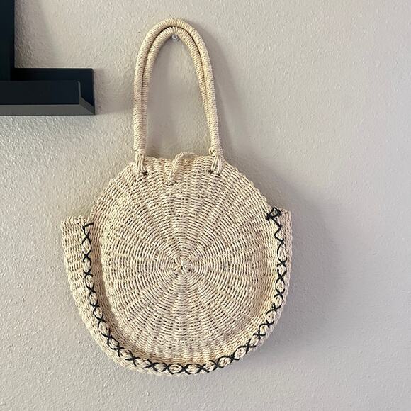 Seafolly Always Summer round Beach Straw bag - Picture 4 of 10